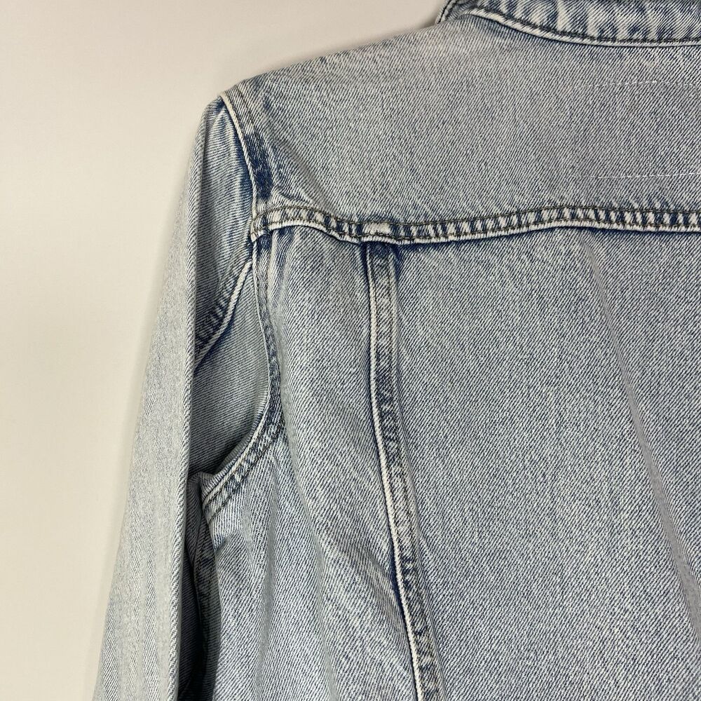Women's Lucky Brand Distressed Denim Jacket Size Small NWT $109.50‎ - Picture 8 of 12